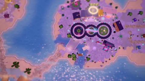 Loopback's figure-eight from above.